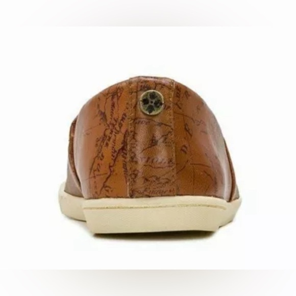 Patricia Nash Lola Slip-On Flats Map Print Sz. 8.5 EUC - Picture 11 of 15